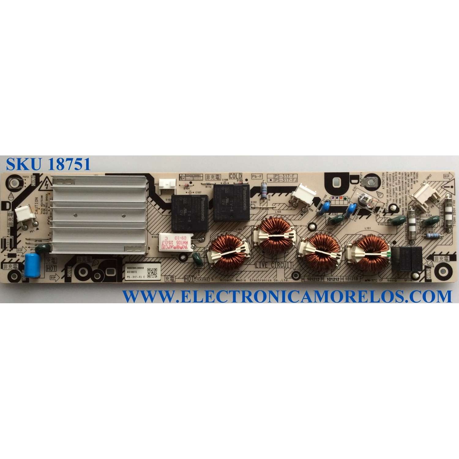 FUENTE DE STANDBY / LG N0AE6KL00008 / PS-317-FJ / MODELO TC-P55VT30